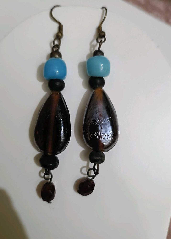 Boho Beaded Dangle Earrings