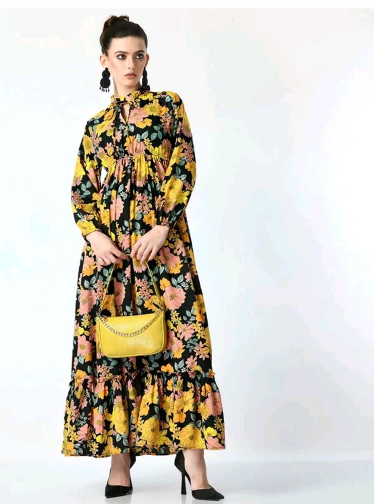 Floral Print Maxi Dress
