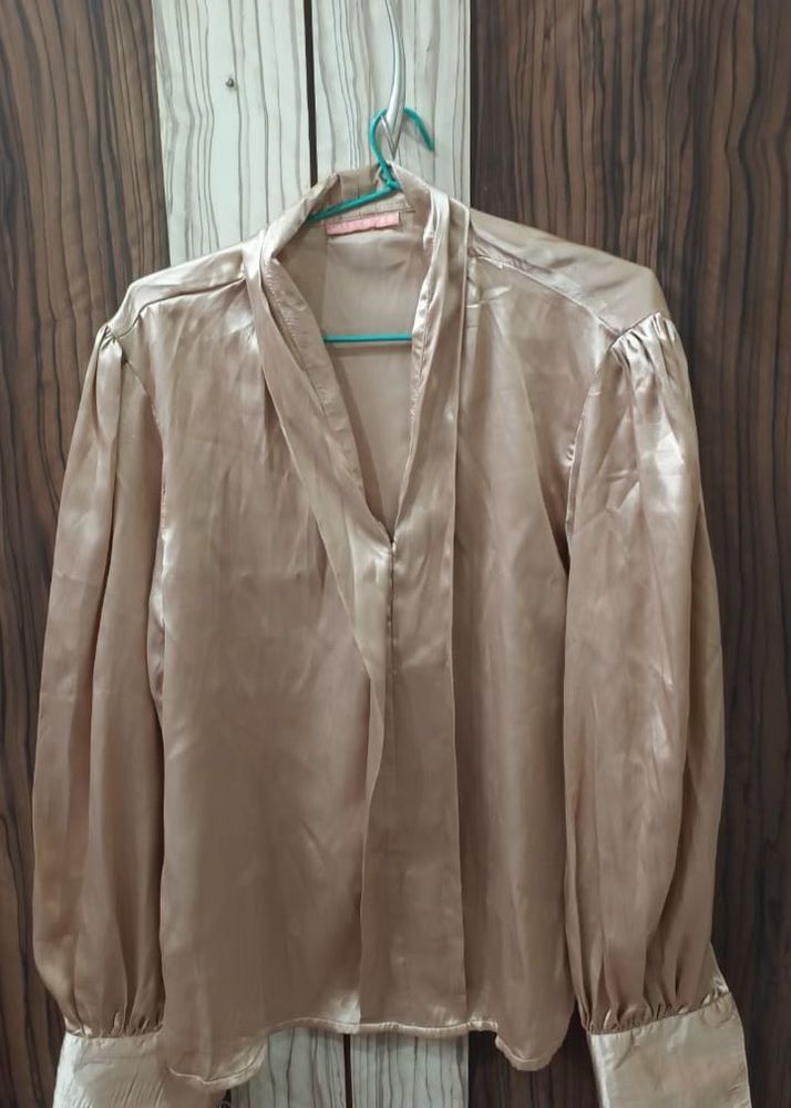 Elegant Tie Neck Blouse