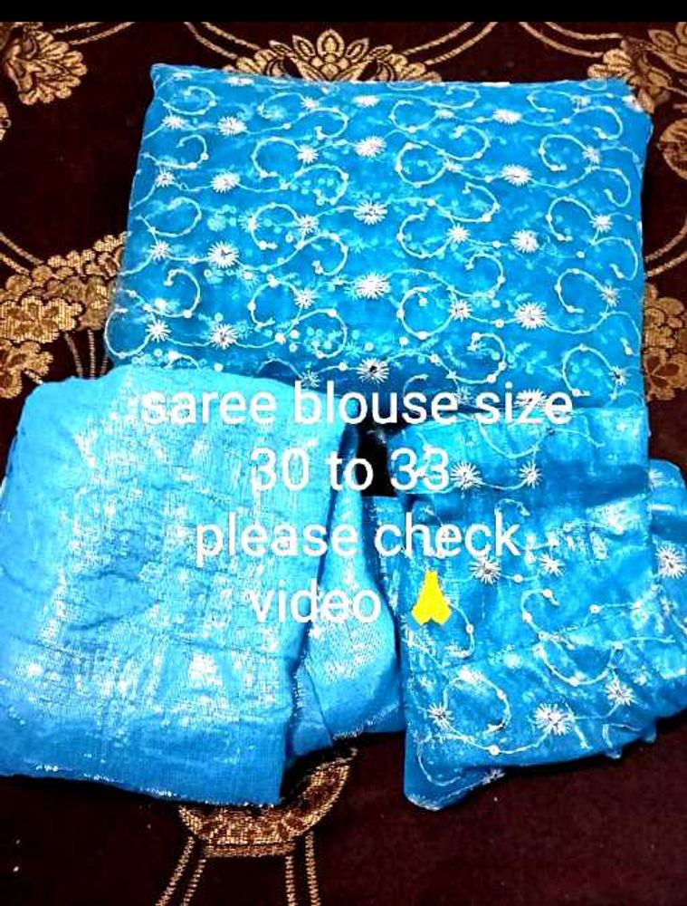women&#39;s saree Firoji colour