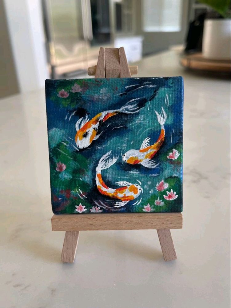 Mini Koi Pond Painting