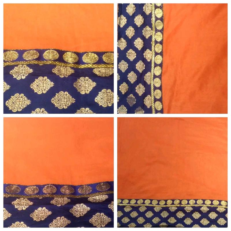 Elegant Orange Saree