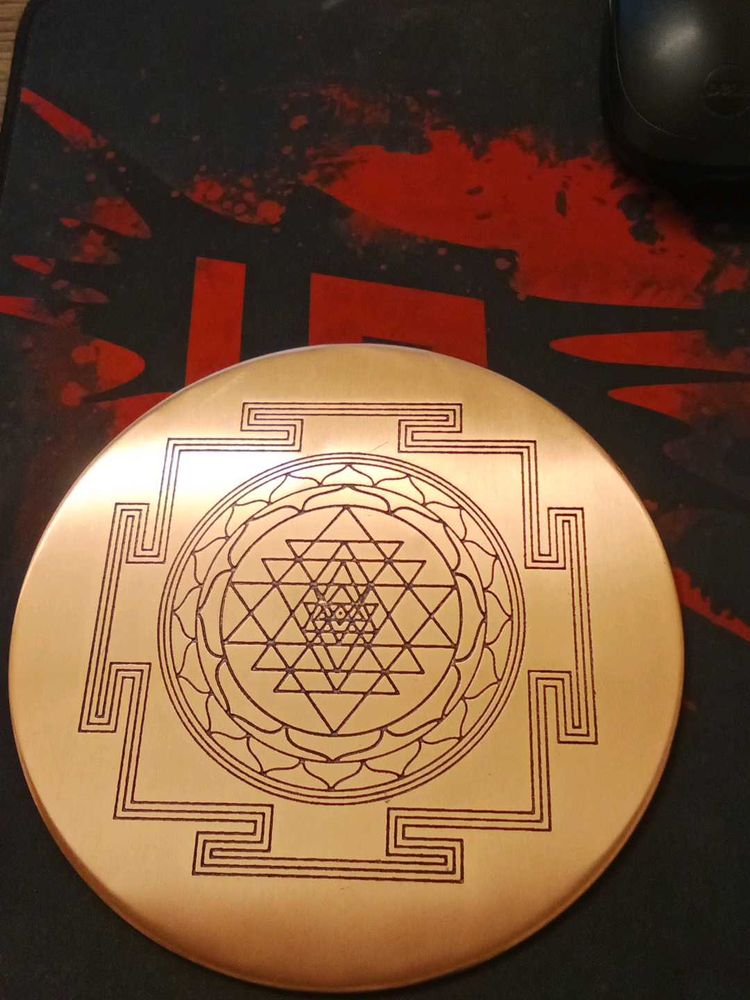 Sri Yantra Copper Plate