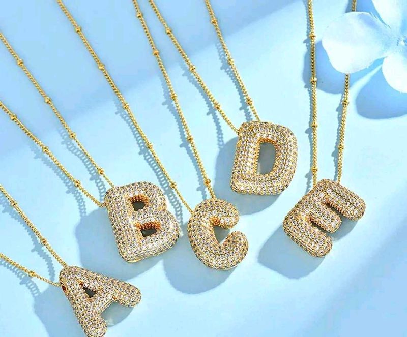 Sparkling Initial Pendant Necklace