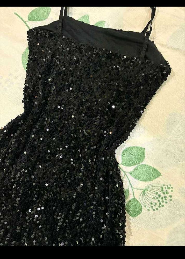 Sparkling Black Mini Dress