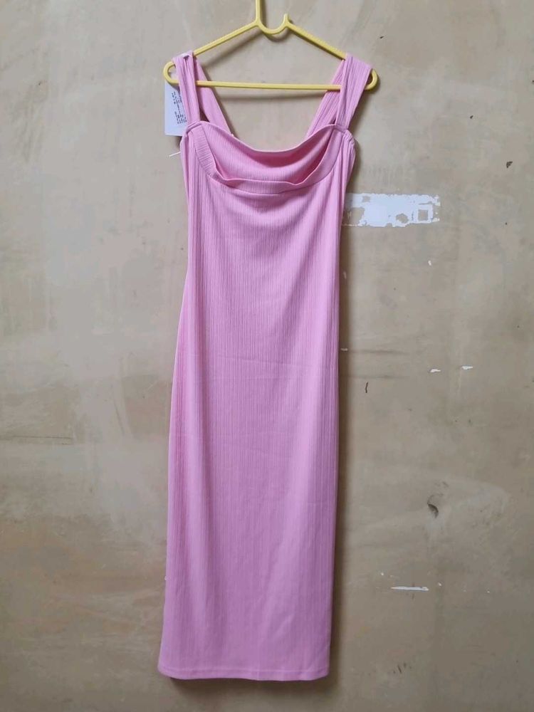 Pink Strapped Maxi Dress
