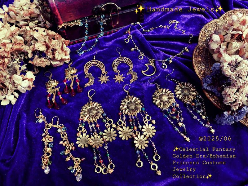 ✨️Fantasy Golden Era Bohemian Princess Earrings✨️