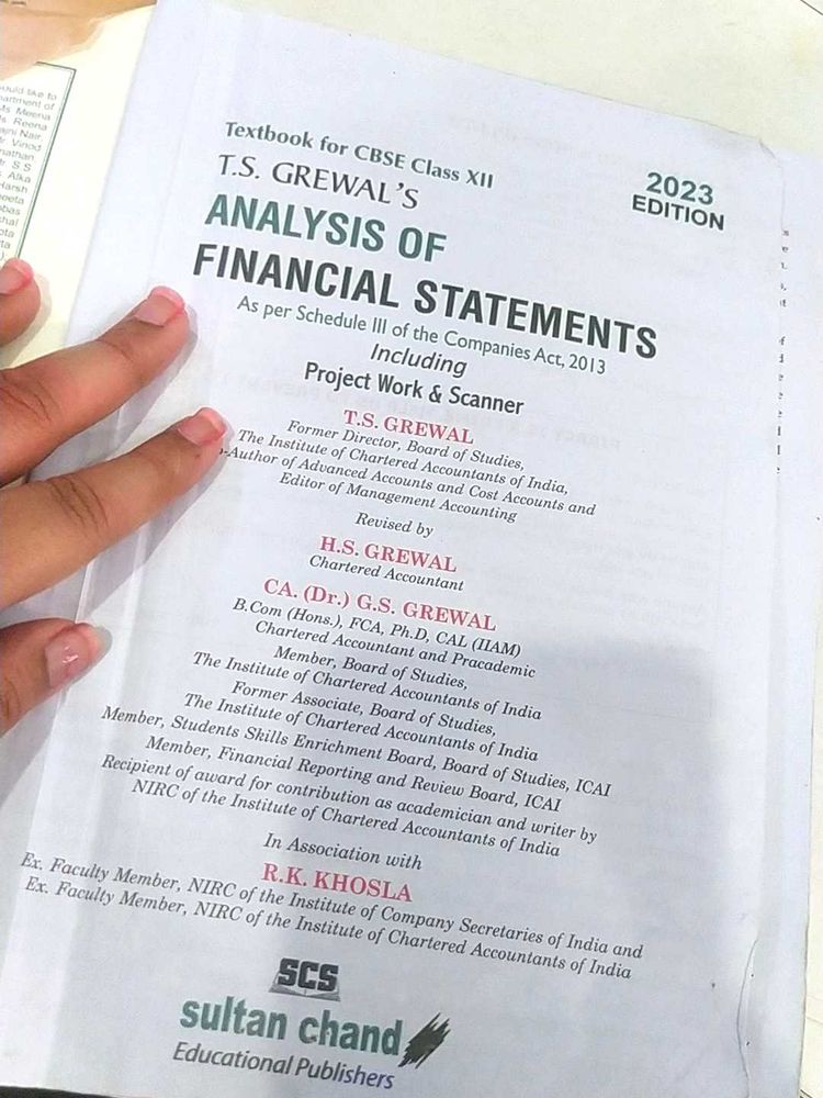 Ts Grewal , Class 12Th Accounts