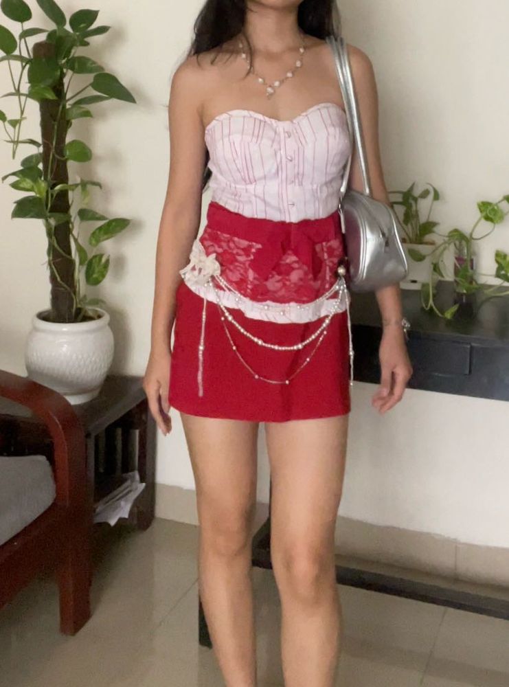 Corset And Skirt Set