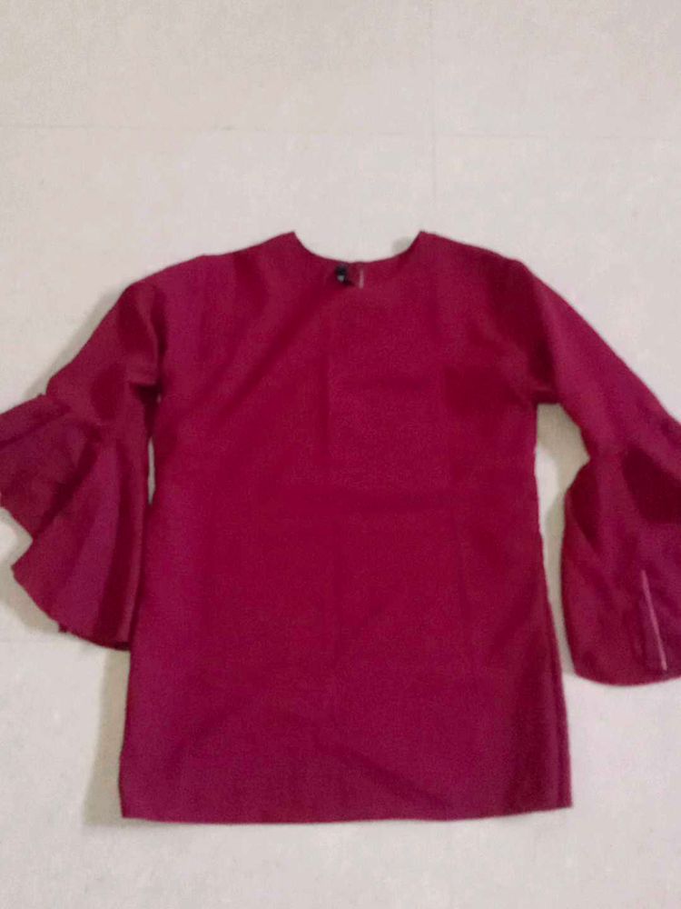 Marron Color Top