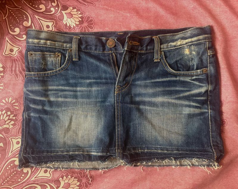 Denim Mini Skirt waist size 30
