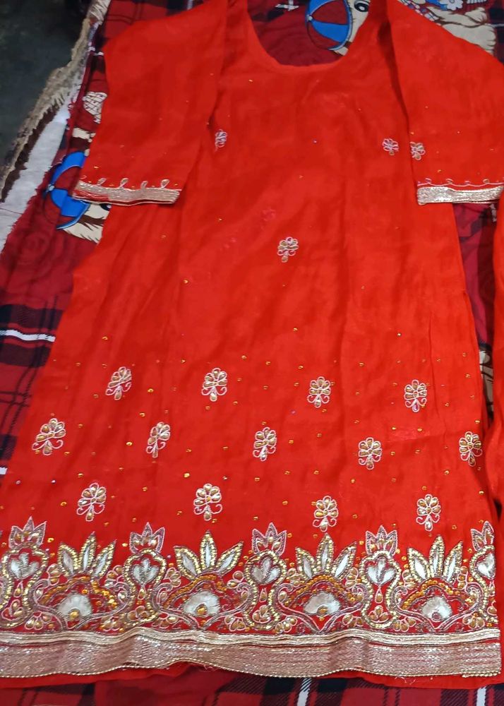 Elegant wedding Heavy Work Punjabi Suit Salwar Set