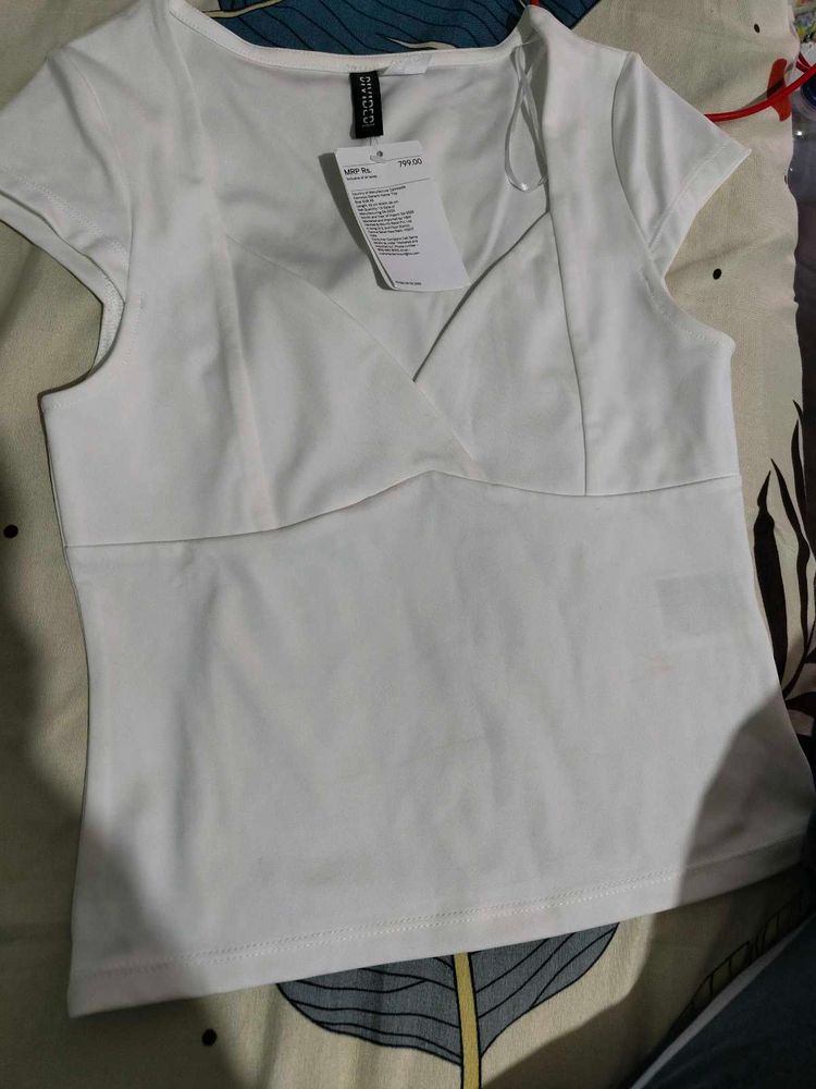 Elegant White Top - H&amp;M