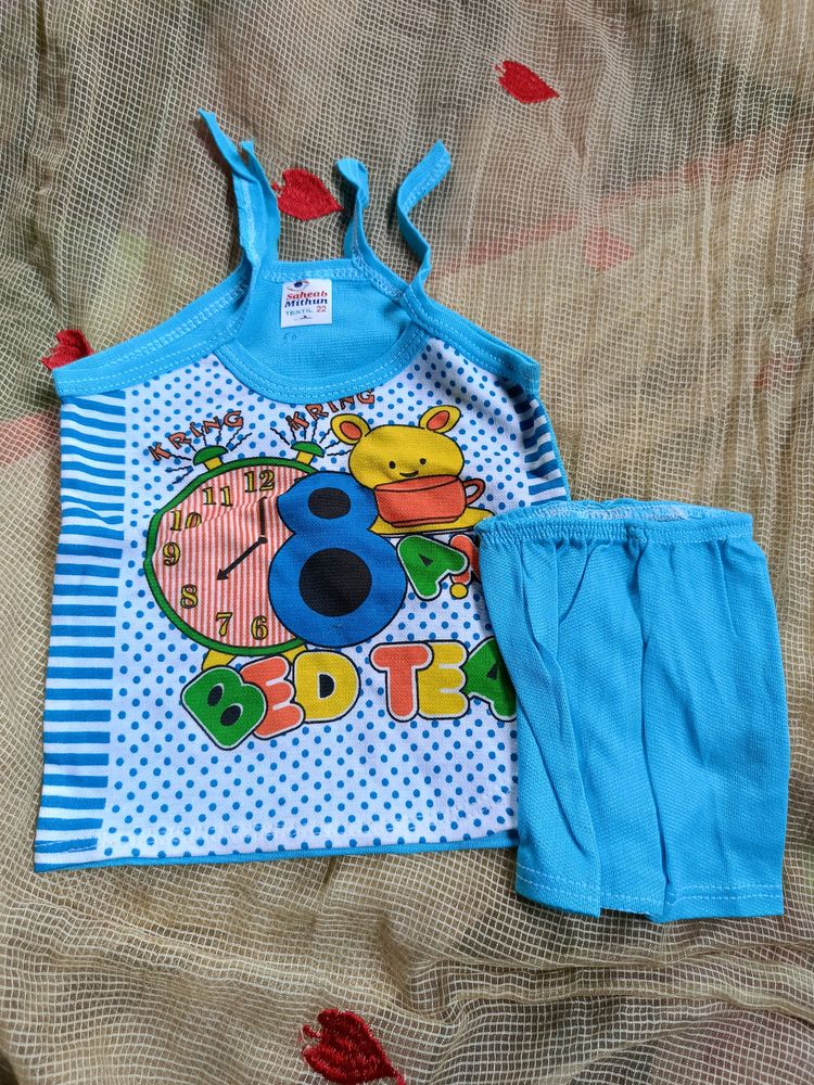 Baby Dress Cotton Blue