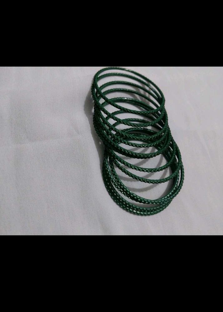 Green Bangles And,3 Set Concealers