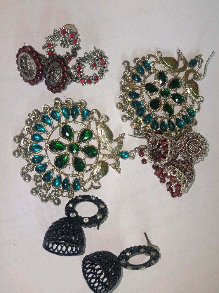 Assorted Earrings Combo Of 4