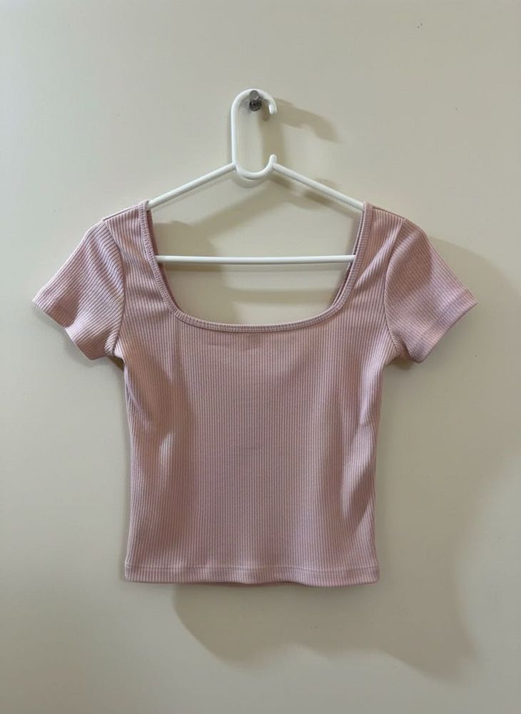 Cute Pink Crop Top