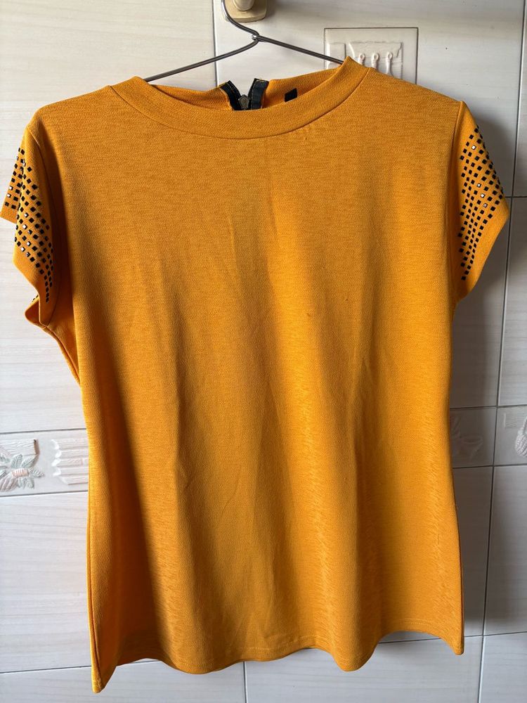 Mustard Top with Studs