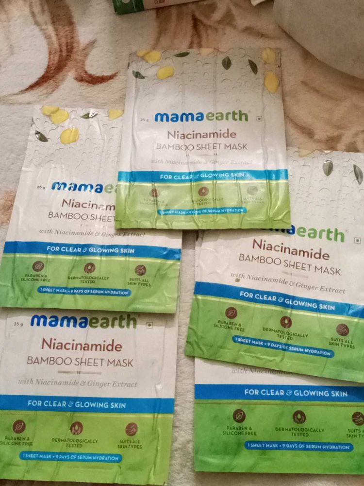Selling Sheet Mask Combo Of 5