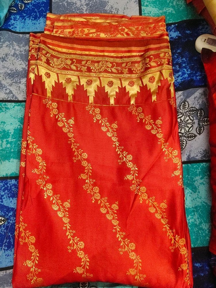Spot Offer Grab It SoonRed Silk Saree
