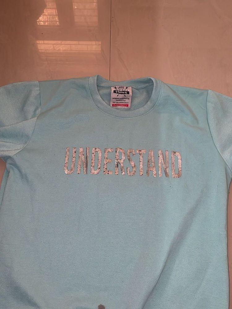 Light Blue &#39;Understand&#39; Sweatshirt