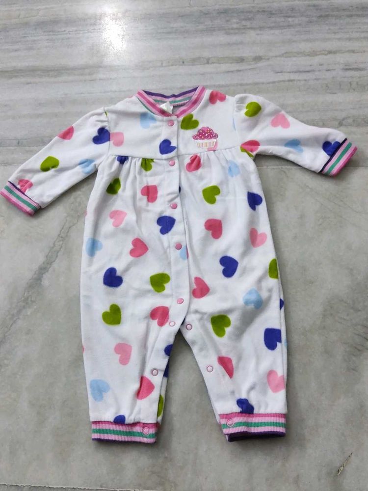 Cute Heart Print Romper