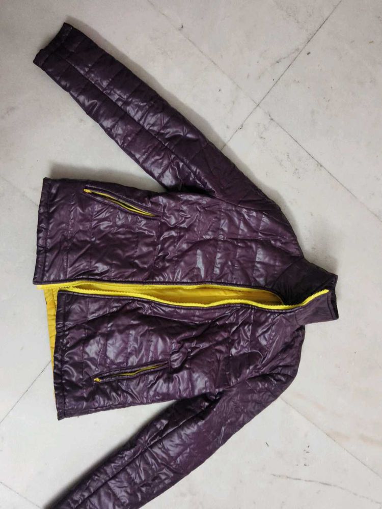 Stylish Purple Padded Jacket