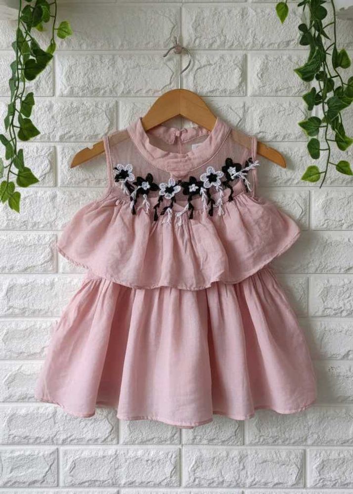 Pink Flower Girl Dress