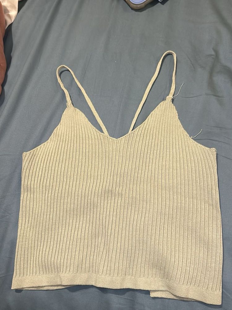 Light Green Open Back Top