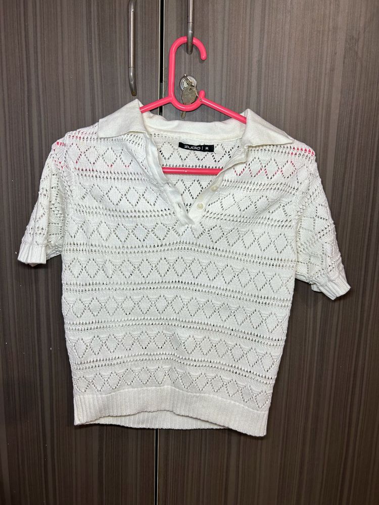 Crochet Knit Crop Top