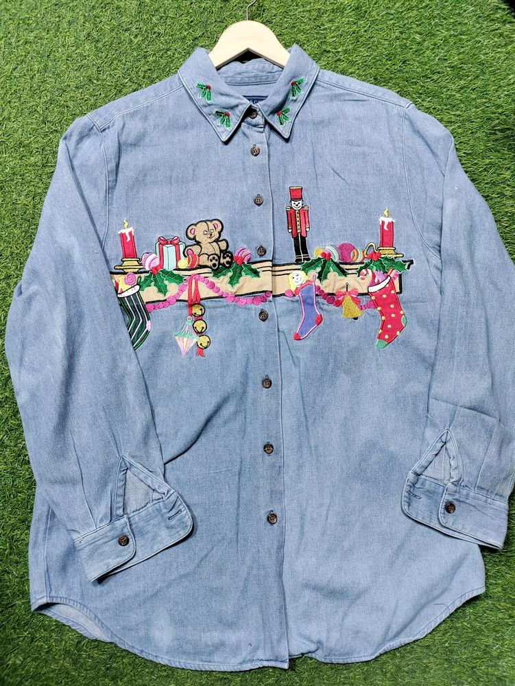 Ambordering Denim Shirt