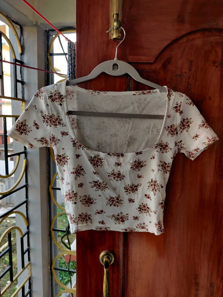 Square Neck Crop Top