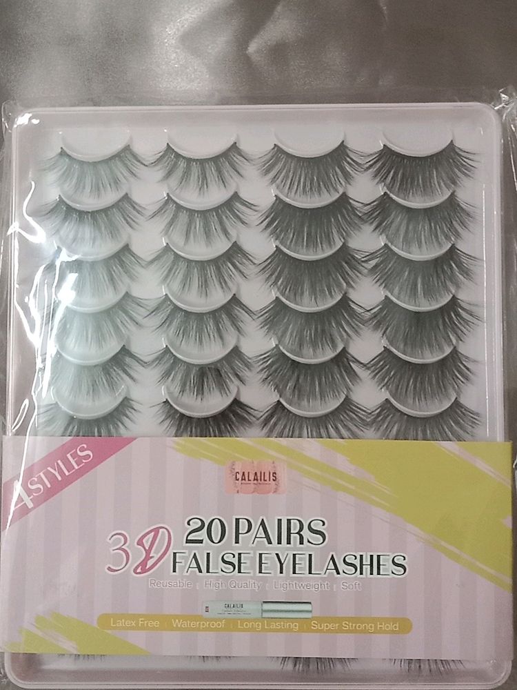 3D 20 Pairs False Eyelashes