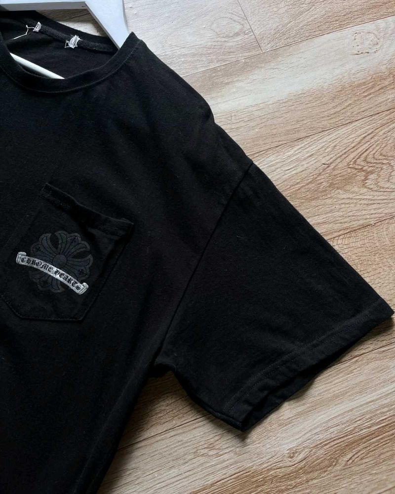 Chrome Hearts Black Pocket Tee