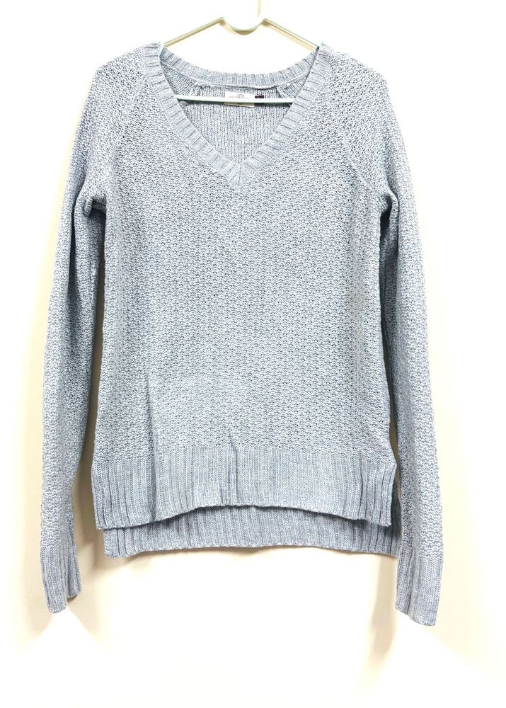 Light Grey Knit Glitter Sweater