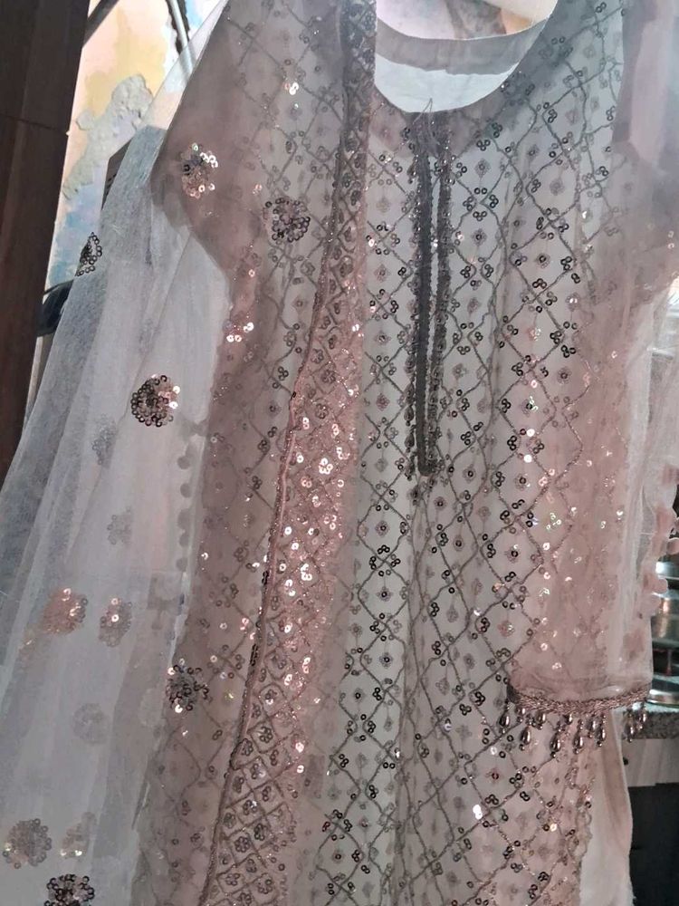 Sequin Embellished 3-Piece Suit