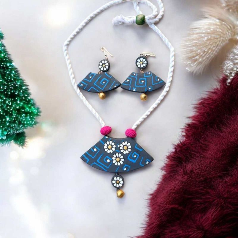 Handmade Terracotta Jewelry Set