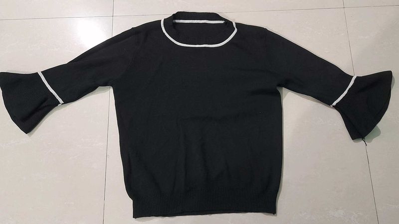 korean crop Black Top