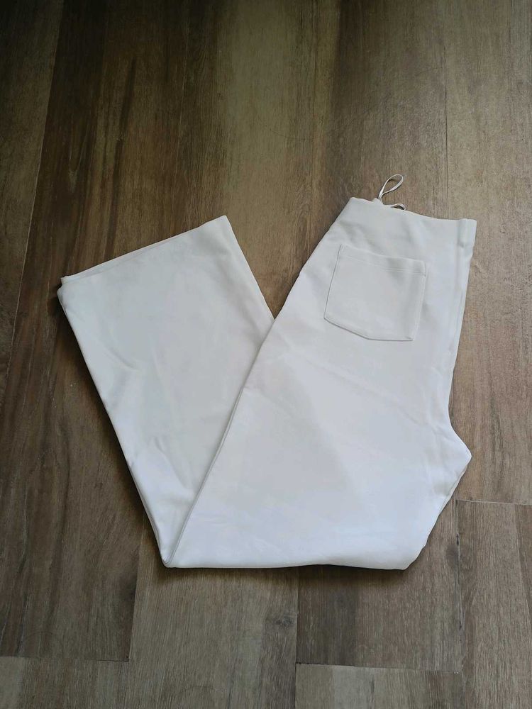 Formal White Legged Pants