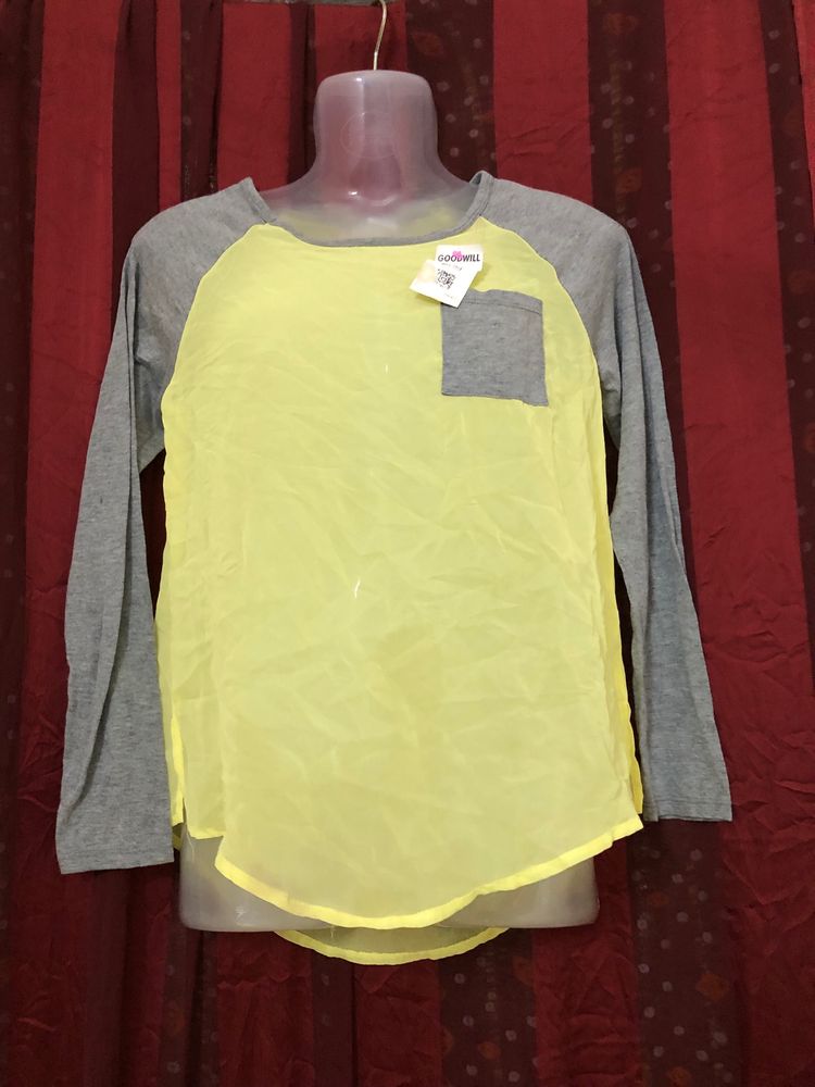 Heart~n~Crush Yellow Long Sleeve Top