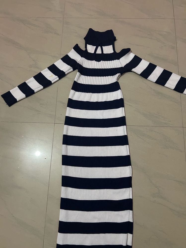 Striped Knit Dress