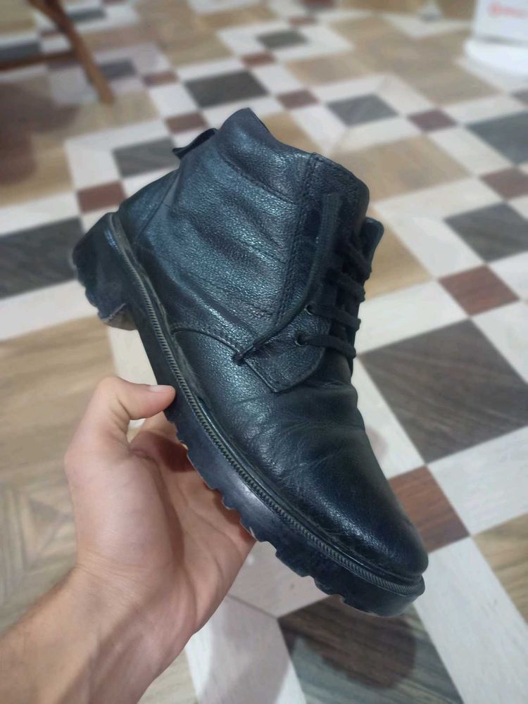Men&#39;s Black Leather Boots