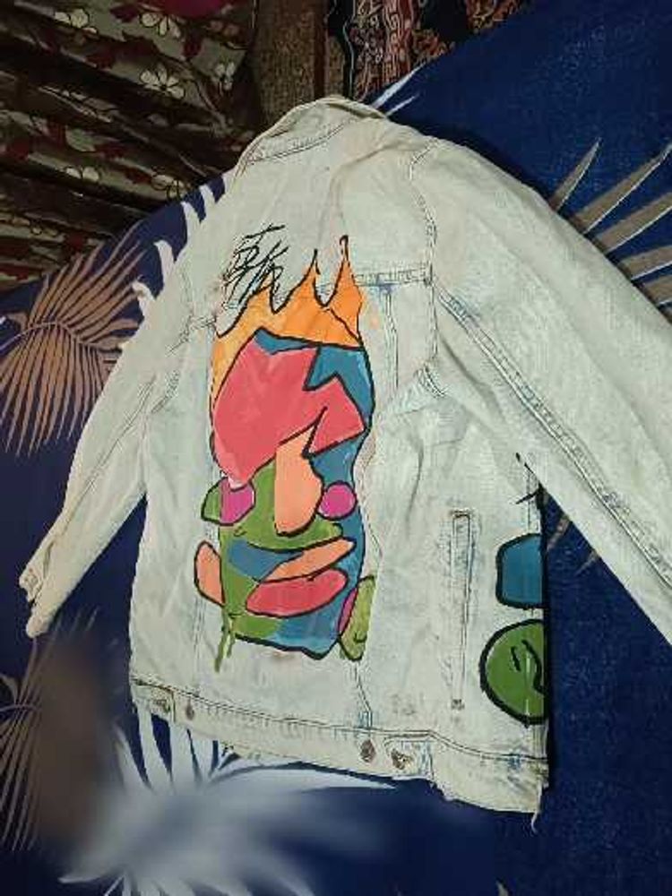Custom Painted Denim Jacket
