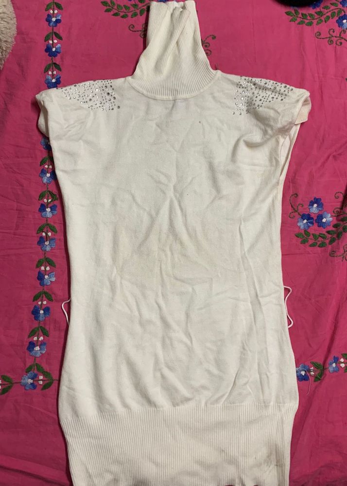 White Embellished Top