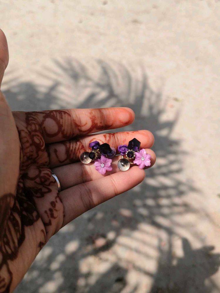 Most Beautiful Purple 💜 Studs
