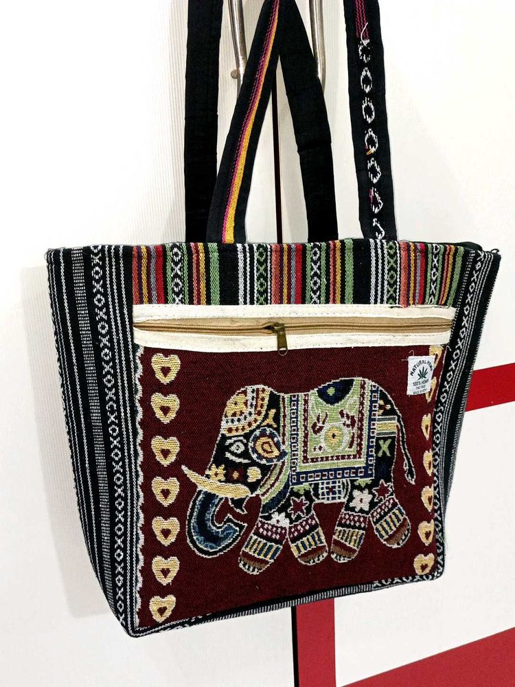 Elephant Tapestry Tote Bag