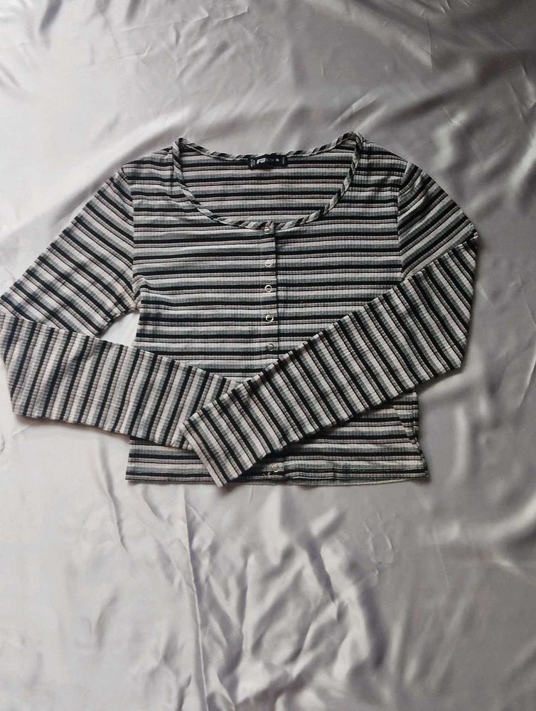Striped Long Sleeve Top