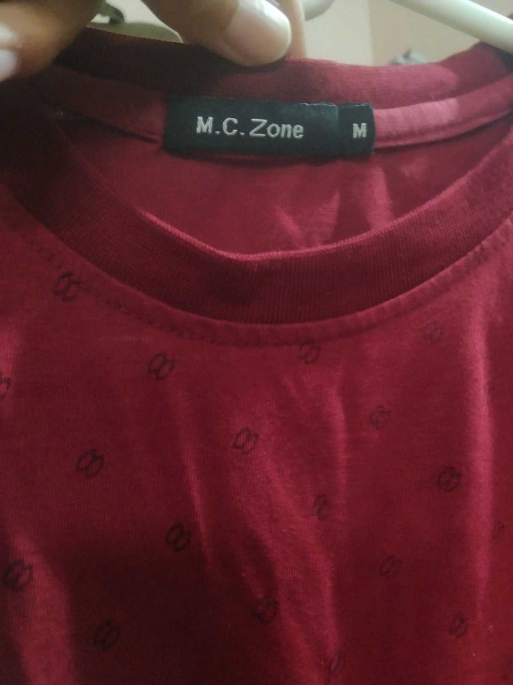 M.C. Zone Red Printed T-Shirt