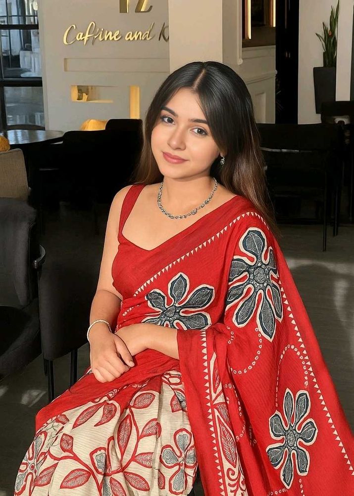 New Pure Cotton Printed Saree - Desi Charm!