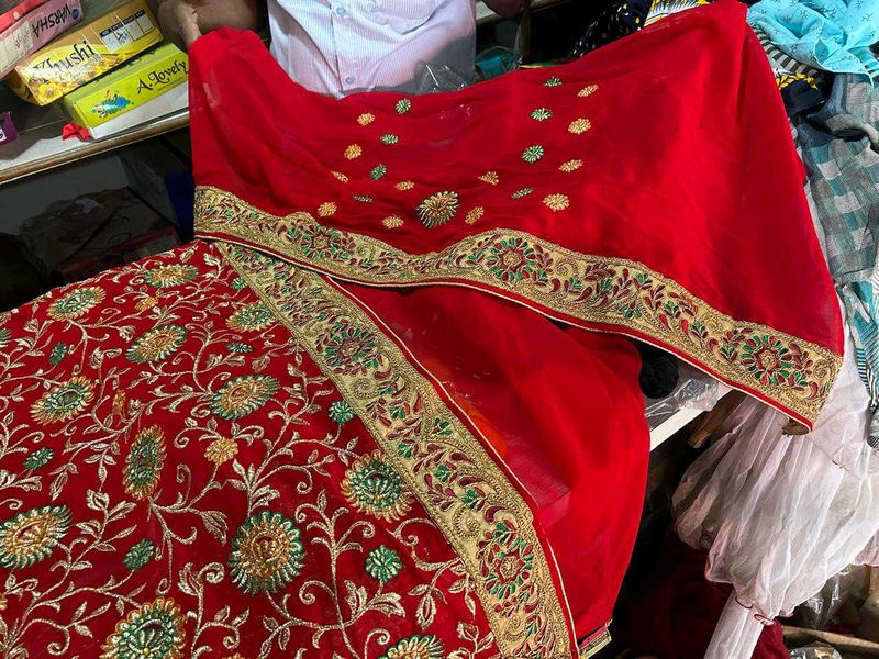 Heavy Work Georgette Saree